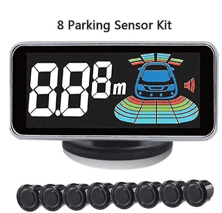 Affichage de parking Parktronics 8 capteurs Reverse Backup Reverse Reverse Radar