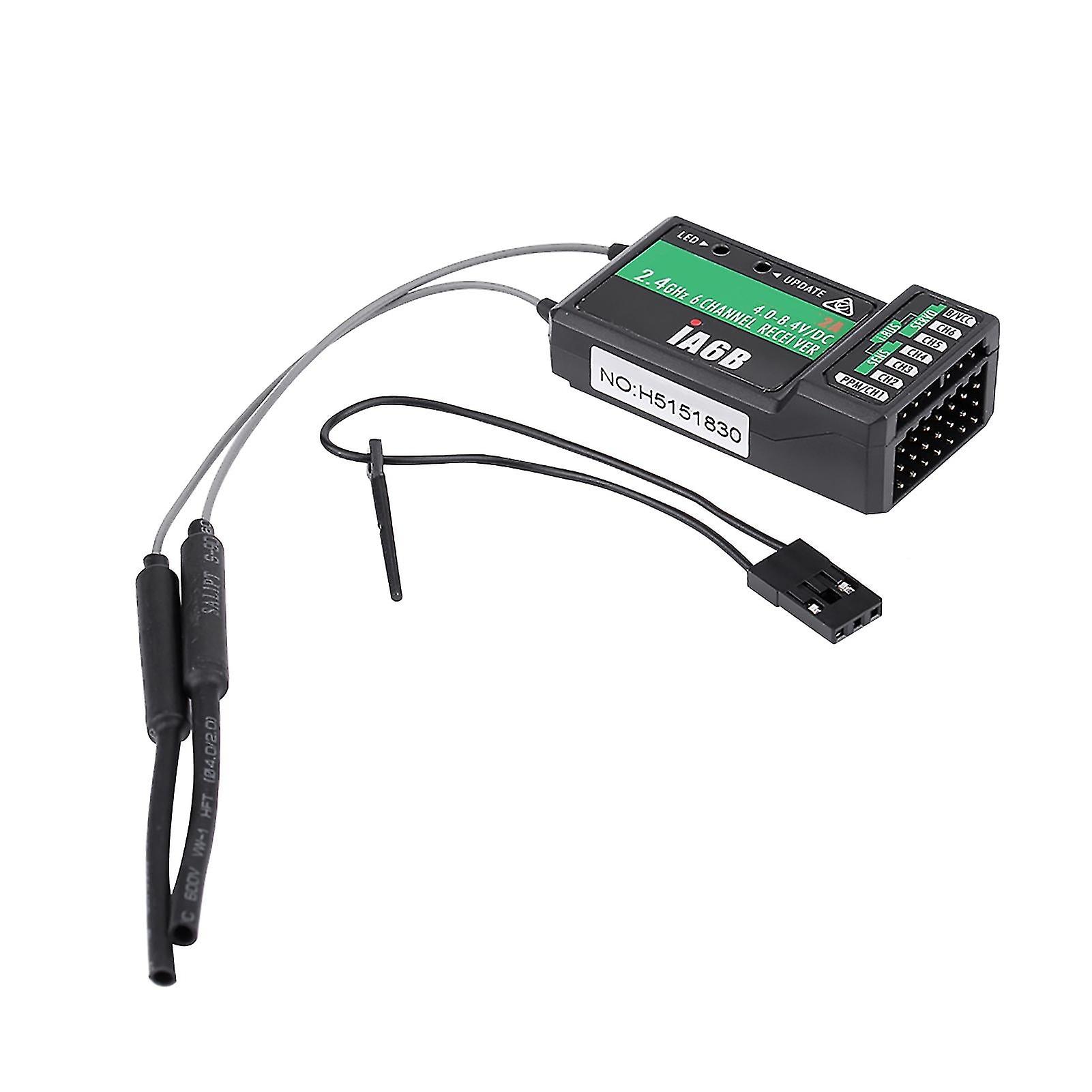 Flysky Fsia6b Ia6b 2.4g 6ch Rc Receiver Ppm For Fsi6x Fsi6s I8 Rc Transmitter
