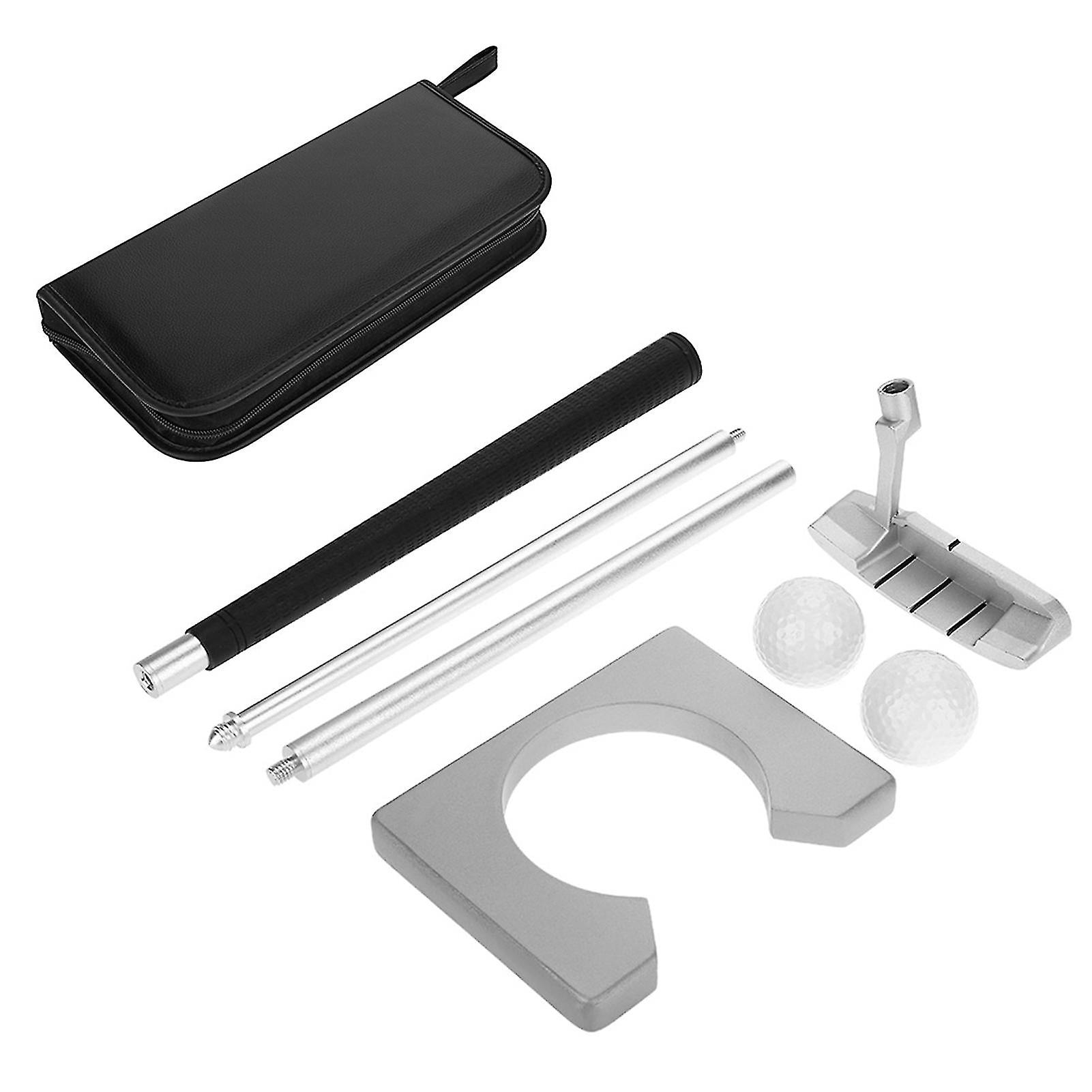 Indoor Golf Putting Cup Practice Training Clubs Putter Kit Set With Balls & Bag