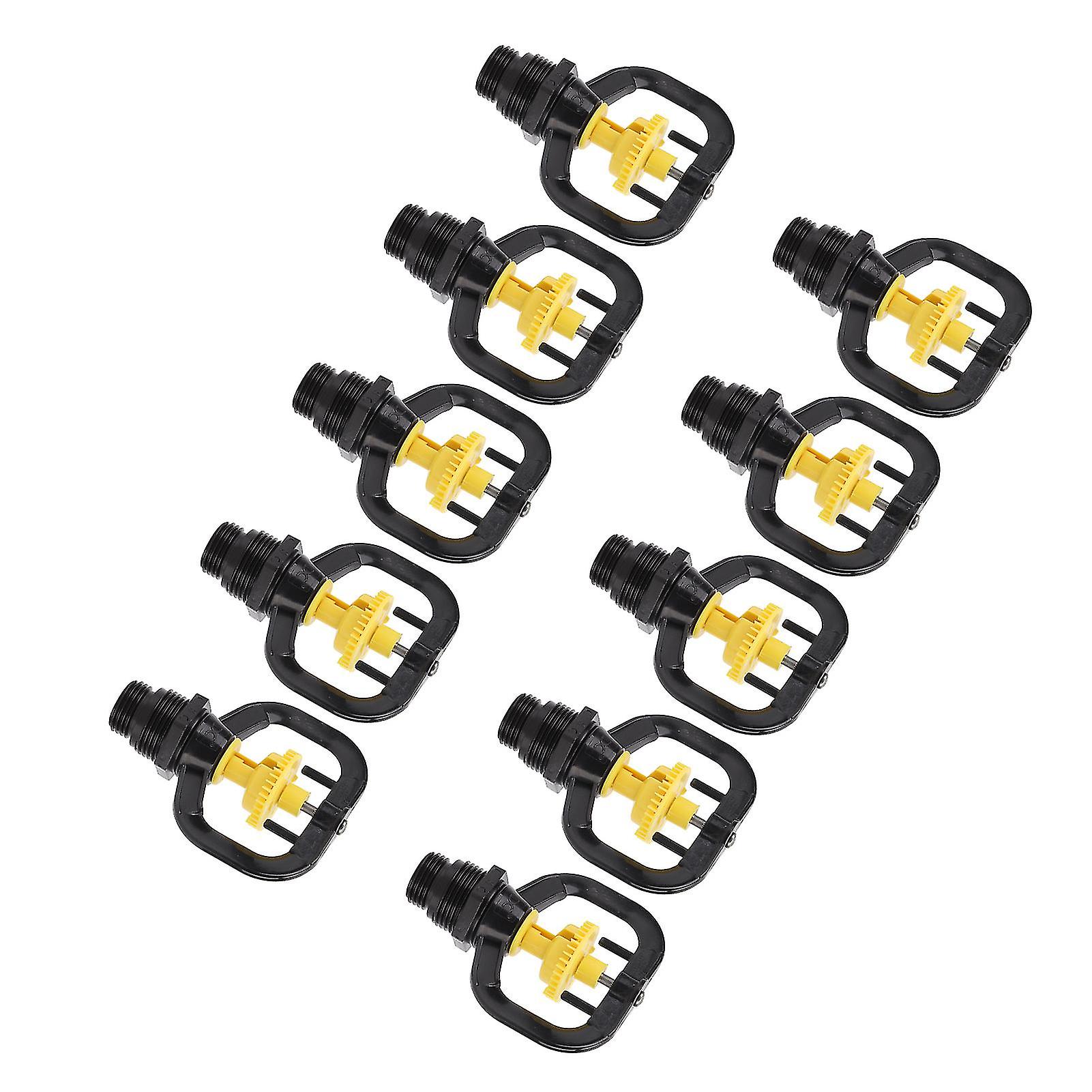 10PCS Refraction Micro Nozzle Butterfly Rotating Sprinkler Garden Irrigation Rotating Misting Nozzle G1/2 G3/4 Male Thread 