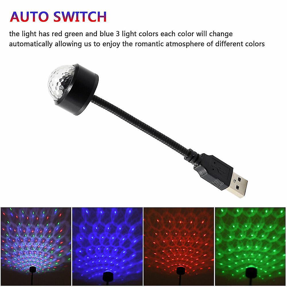Mini Usb Magic Ball Lamp Led Projection Starry Sky Lamp Colorful Voice Control Home Decoration