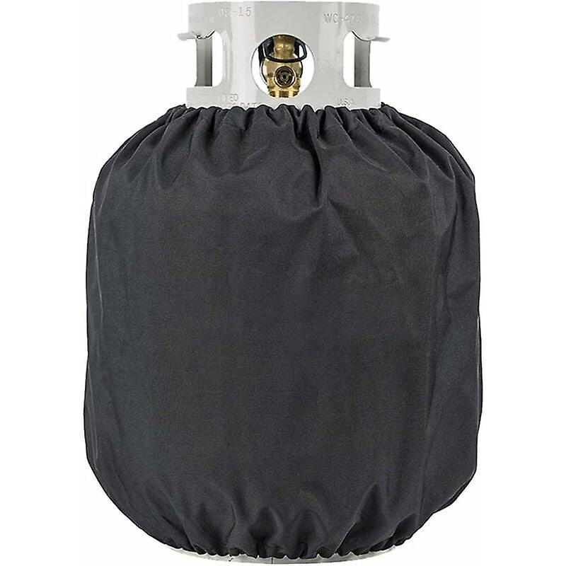 410D Propane Tank Cover with Adjustable Drawstrings, Protects Tank from the Elements, Weather Resistant, Water Resistant, UV Resistant, 35×42cm, Blac