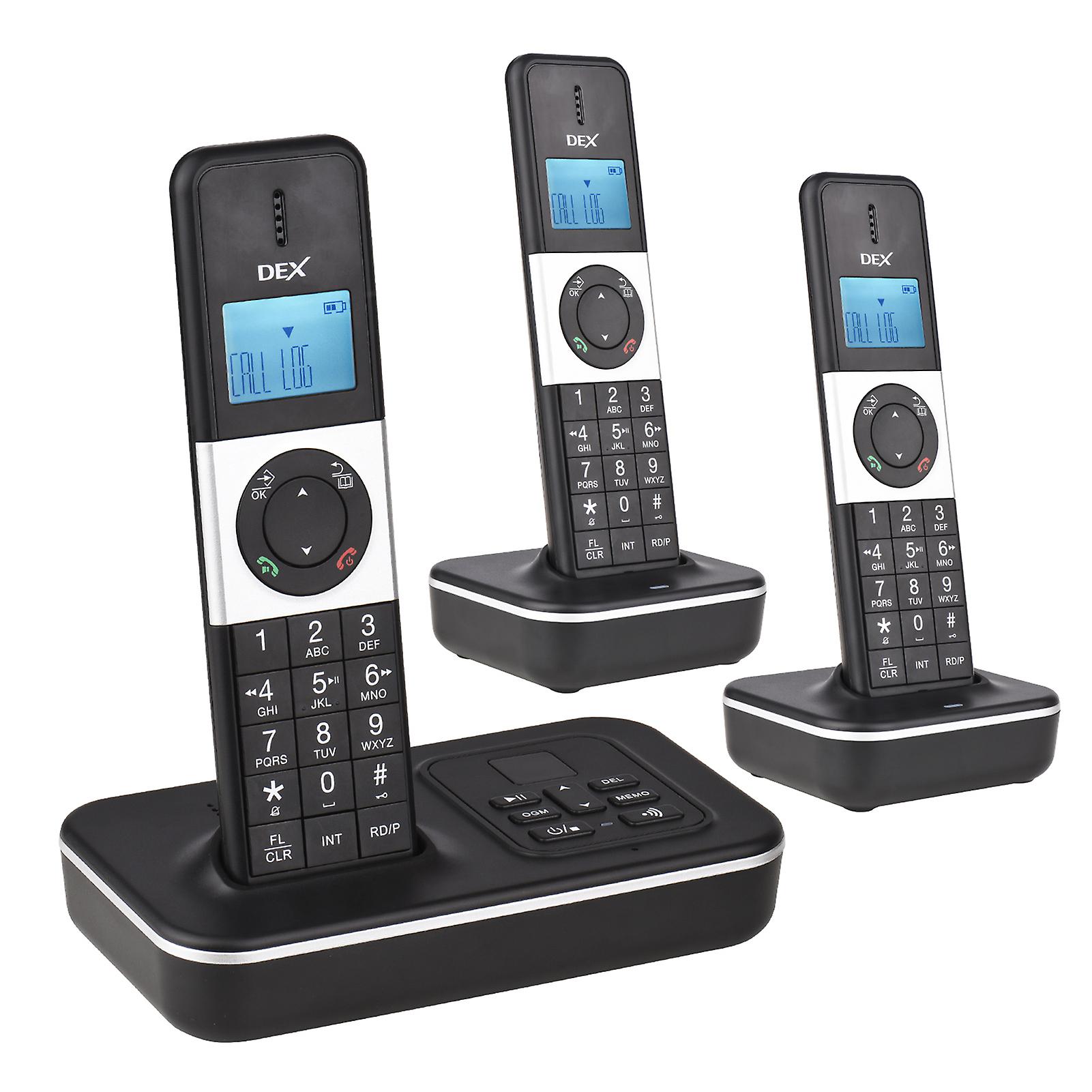 D1002 Tam-t 3-handset Cordless Phone With Answering Machine