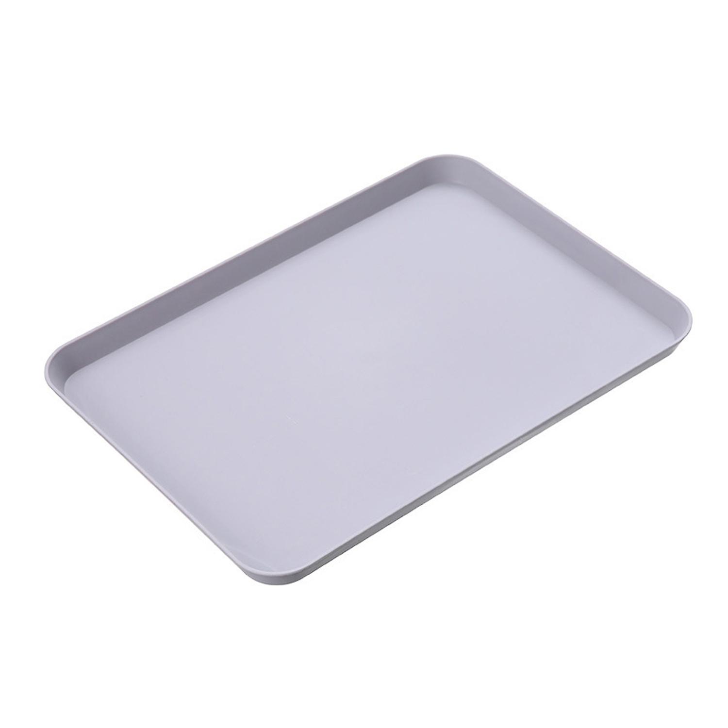 Fruit Plate Portable Convenient Healthy Plastic Rectangle Shape Fruit Cake Plate for Home