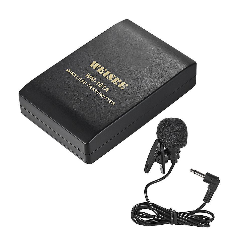Wireless Fm Transmitter Receiver Lavalier Lapel Clip Microphone Mic System 20m Receive Range