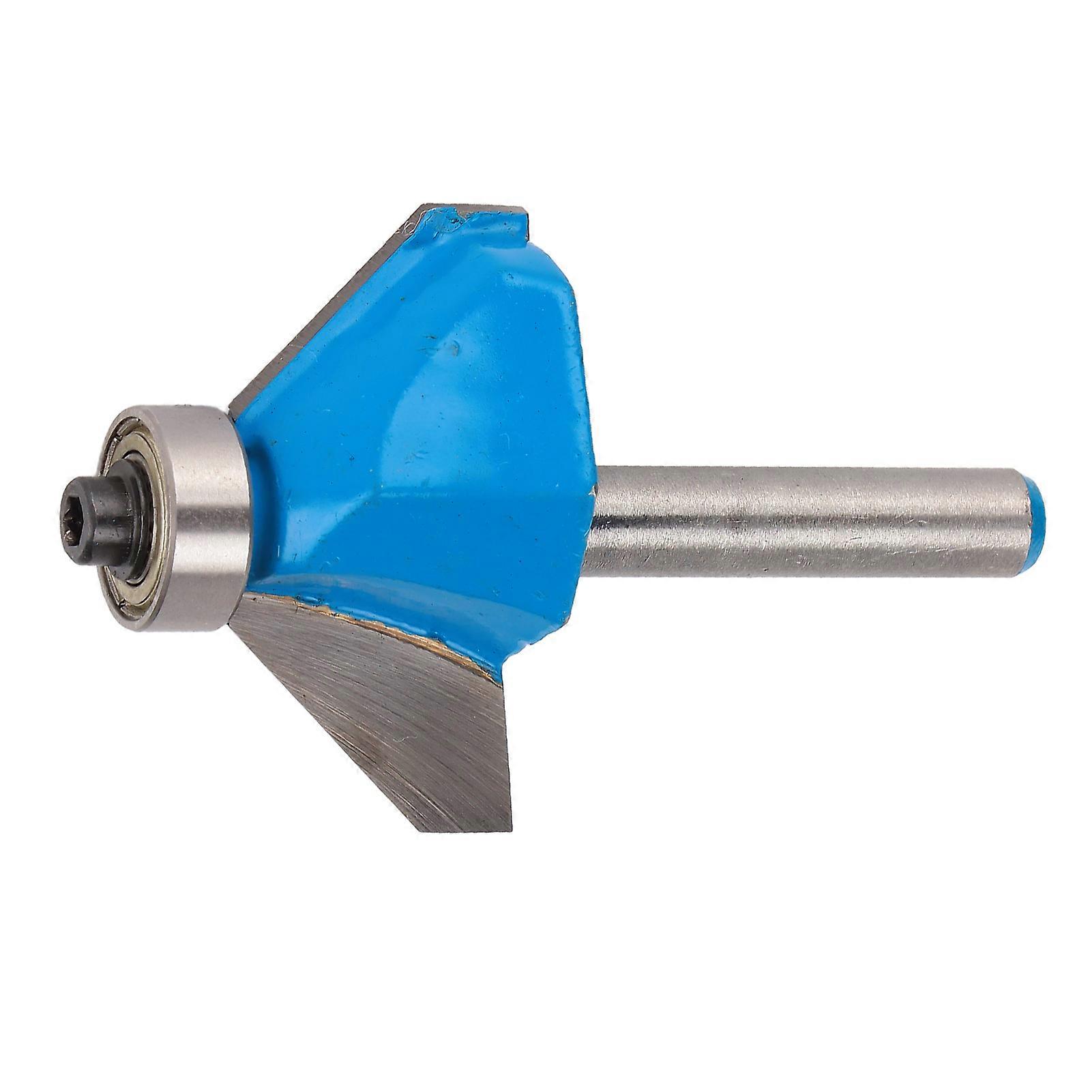 Router Bit 45 Degree 1/4in Round Shank Chamfer Tool with Top Bearing for Woodworking1/4x5/8 