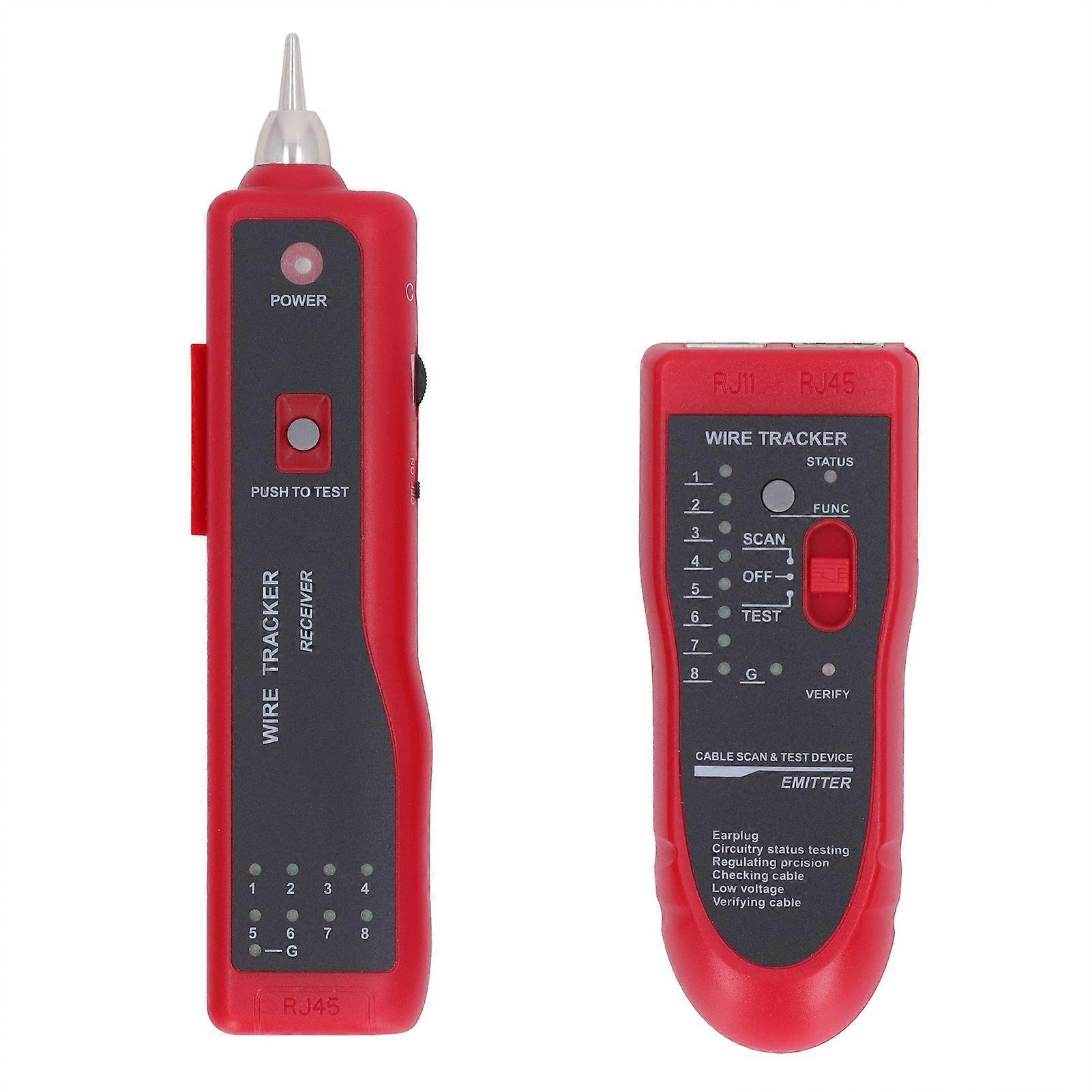 Network Cable Tester Adjustable Sensitivity Easy Manipulation POE Multifunctional Line Finder