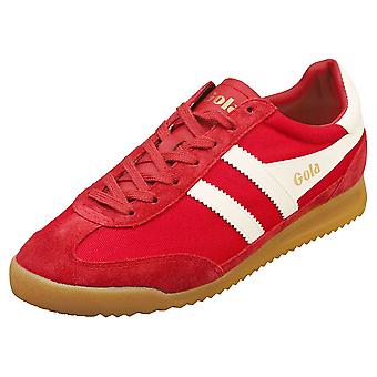 Gola Tornado Mens Fashion Trainers in Red Off White