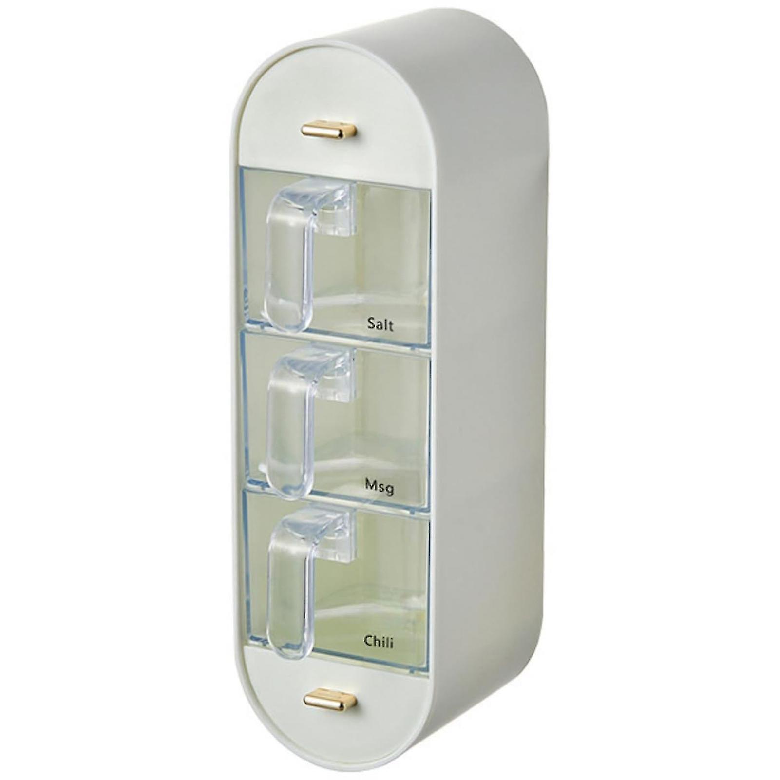 Wall Mounted Kitchen Spice Racks With Spoons Spice Box Set For Family Hotel Barbecue Use-hao