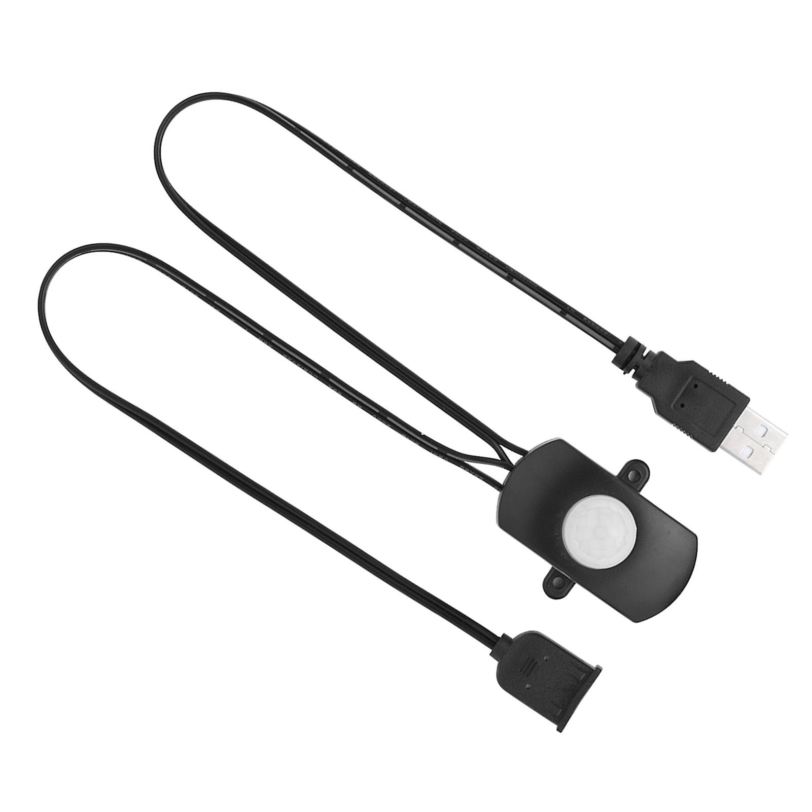 2A DC 5?24V PIR Infrared Motion Sensor Detector Automatic Switch LED Strip USB Interface Black