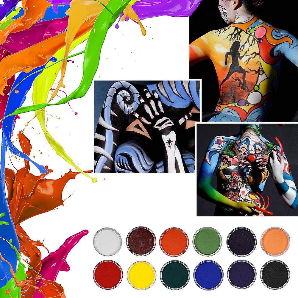 Professional Water based Matte Body Painting Pigment Stage Face Color Makeup (Blue)