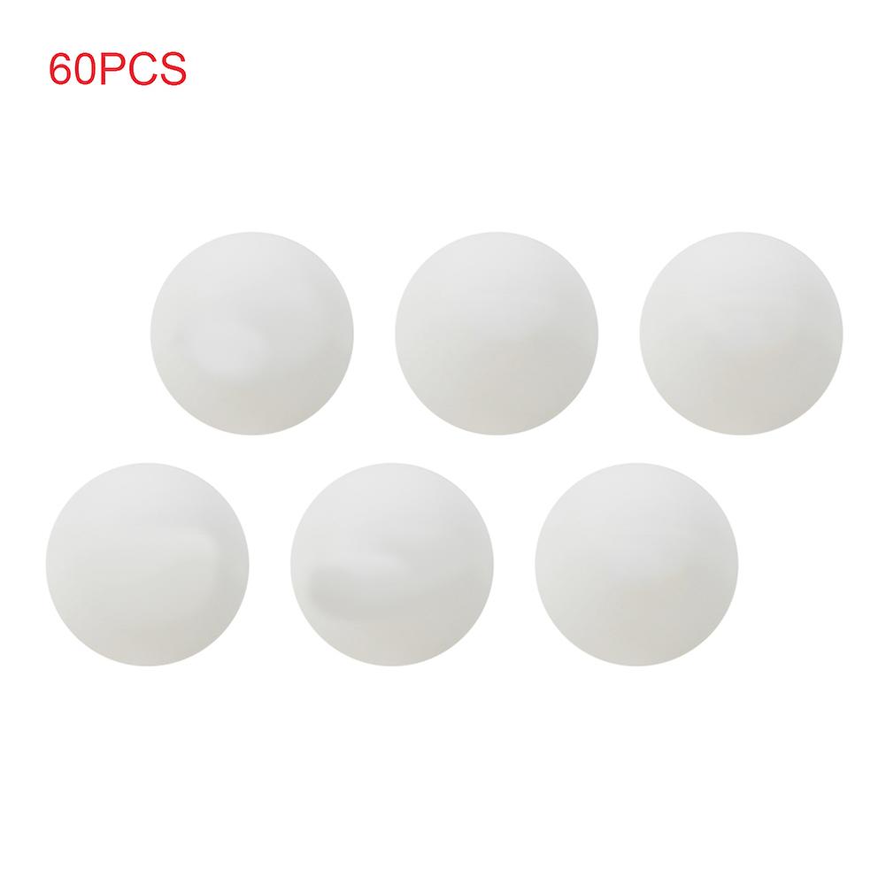 60PCS 40mm Standard Durable ABS Practice Training Exercise Ping Pong Tennis Balls White