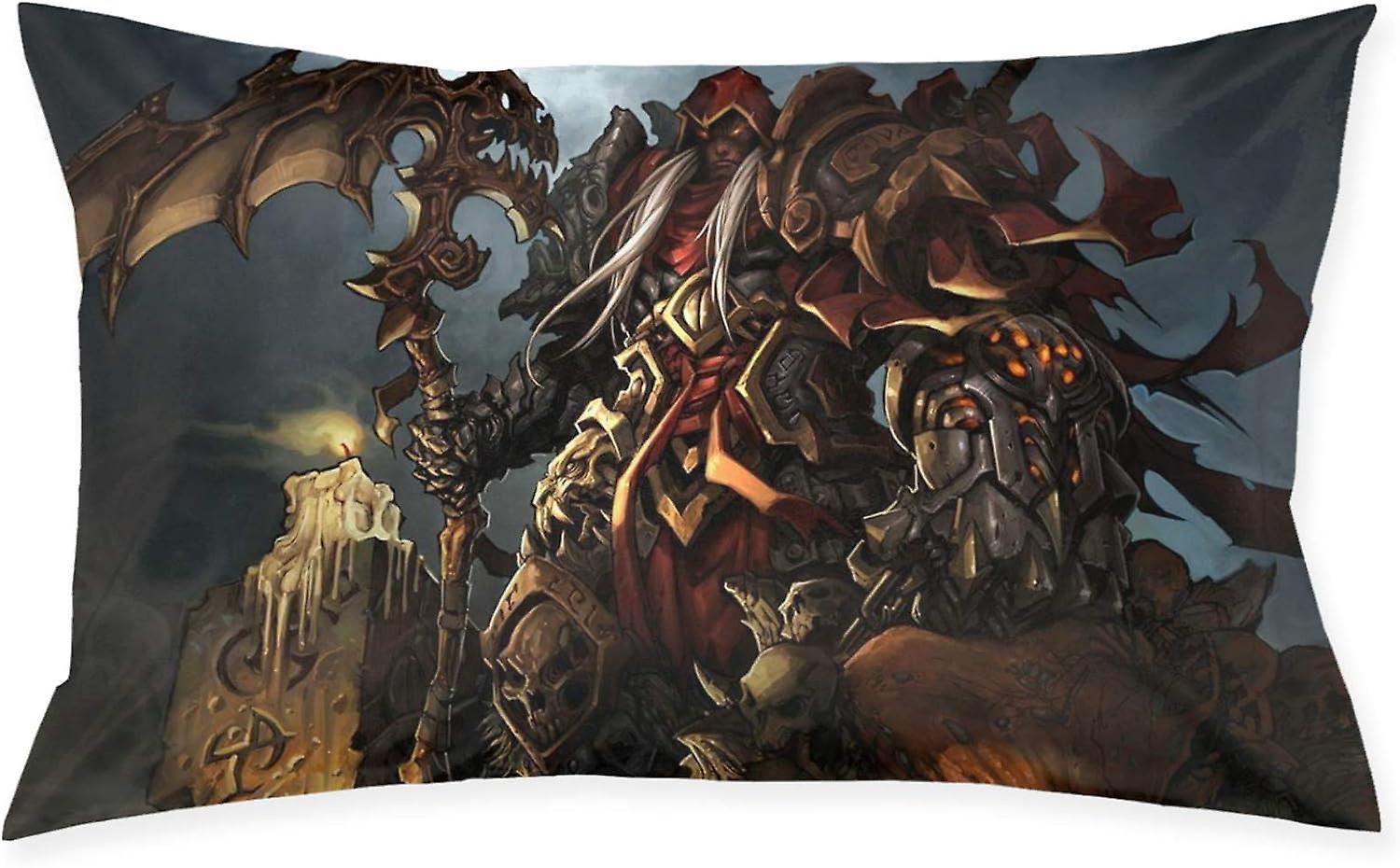 Darksiders Gaming Throw Pillow Covers Square Plush Pillowcases Decorative Printing Soft for Living Room Sofa Cushion pillowslip 40 X 60 CM (a1-01)