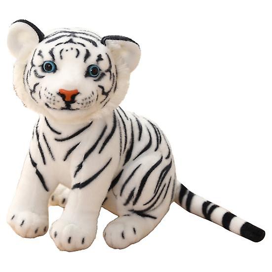 Tiger Toy Eye-catching Appearance Elastic Texture    Portable Adorable Tiger Cuddle Stuffed Toy for Home