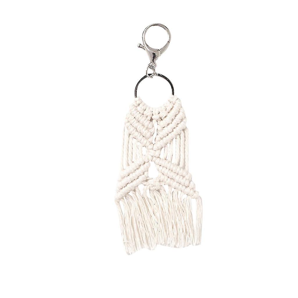 Thread & Yarn Tools Vintage Cotton Tassel Keychain Key Ring Holder For Waist Bag No6961