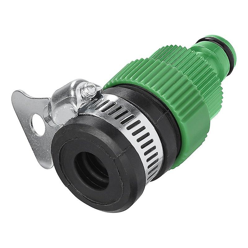 Snap action faucet connector