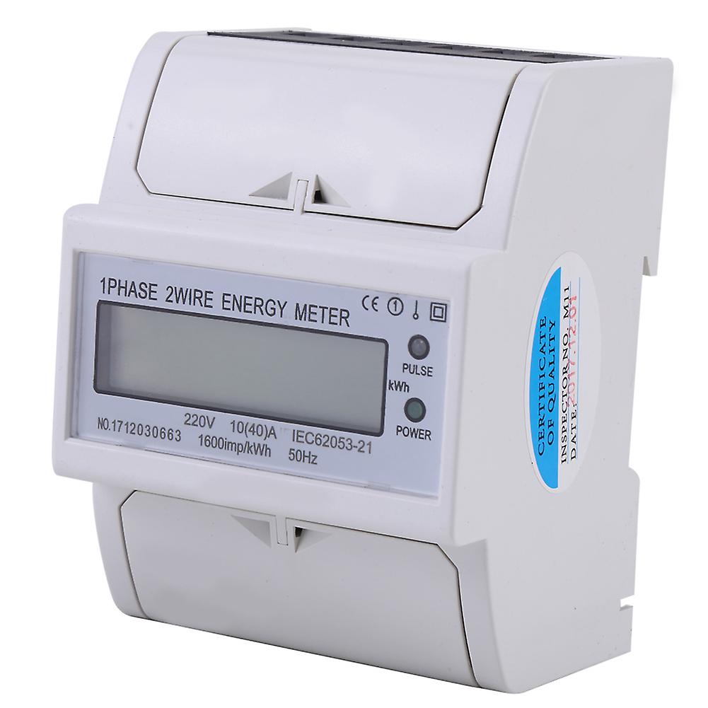 Digital LCD Single phase Din Rail Electric Meter 10-40A Electronic KWh Meter