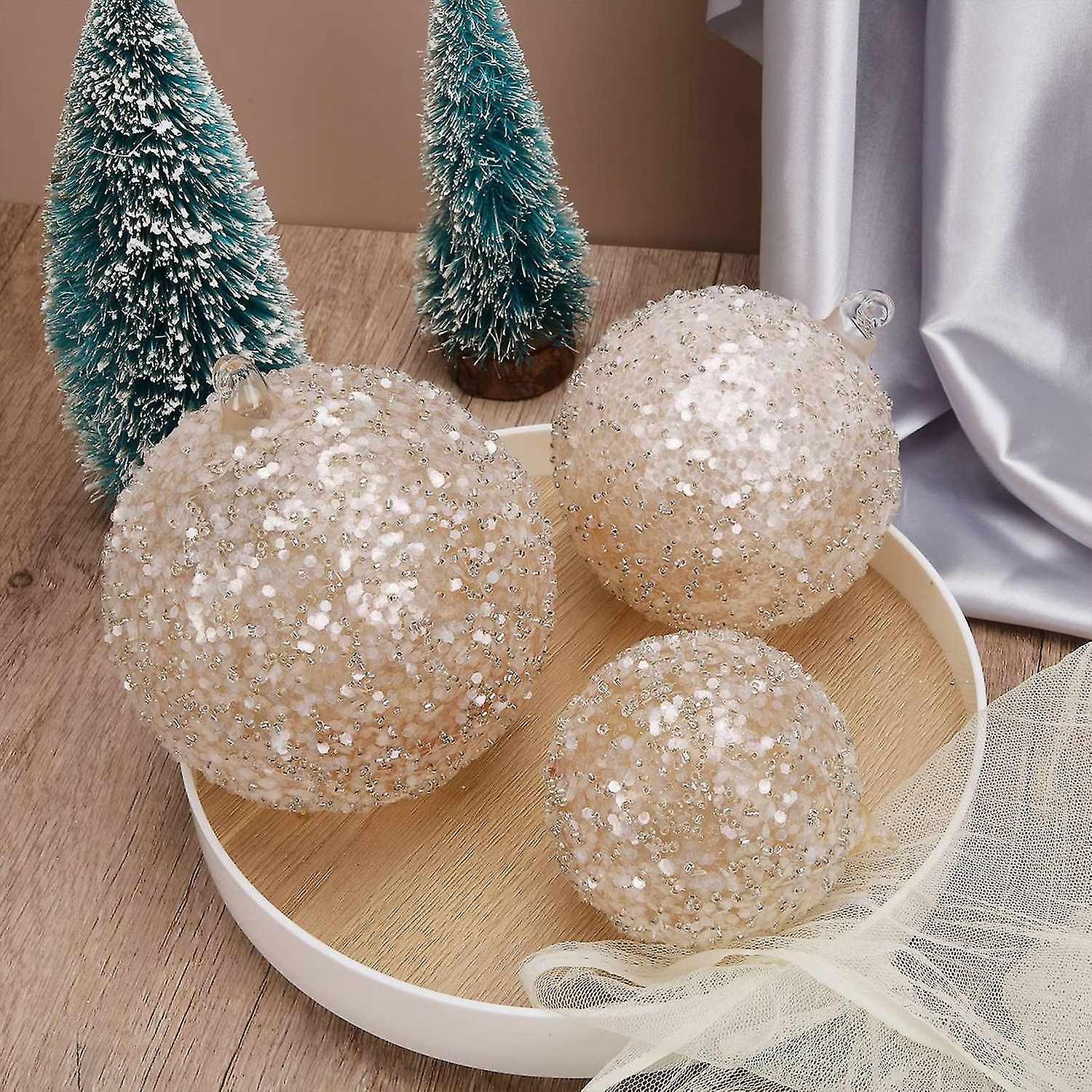 ガラスボール、装飾品、スパンコール、お祝いの結婚式、家の装飾、木やイベントのための