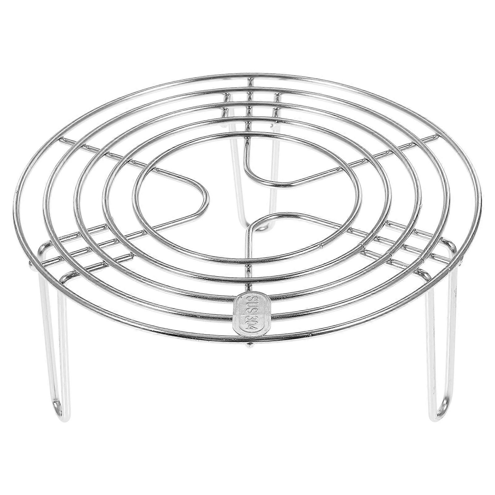 Stainless Steel Steamer Rack Multi-Purpose Round Cooling Rack for Steaming