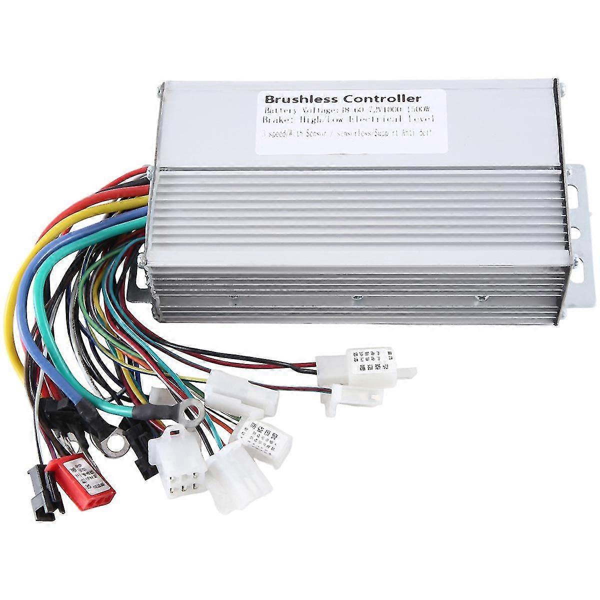 Ηλεκτρικός ελεγκτής 48V 60V 64V 72V 1000W 1500W, 12 σωλήνων, διπλής λειτουργίας, ηλεκτρικό ποδήλατο, χωρίς ψήκτρες, κινητήρας ταχύτητας