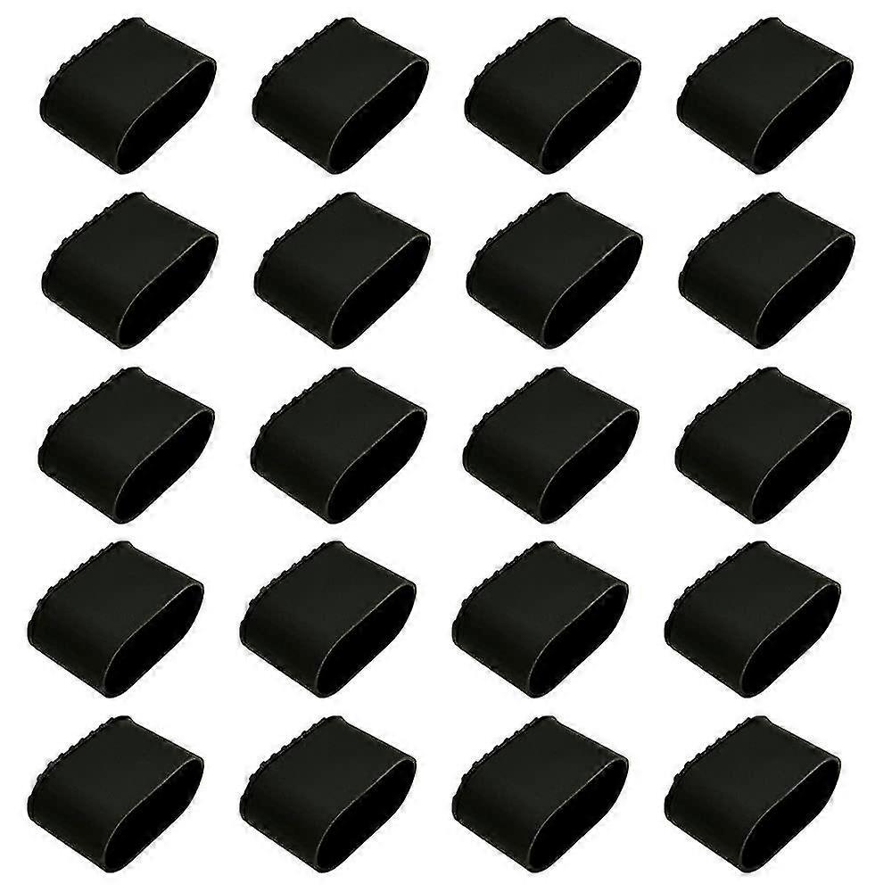 أغطية أرجل كرسي ، حزمة من 20 واقيات أرجل كرسي ، حماية أرضية ، أغطية قدم ، بلاستيك ، غطاء غطاء حماية الأرضية (40 × 20 مم)