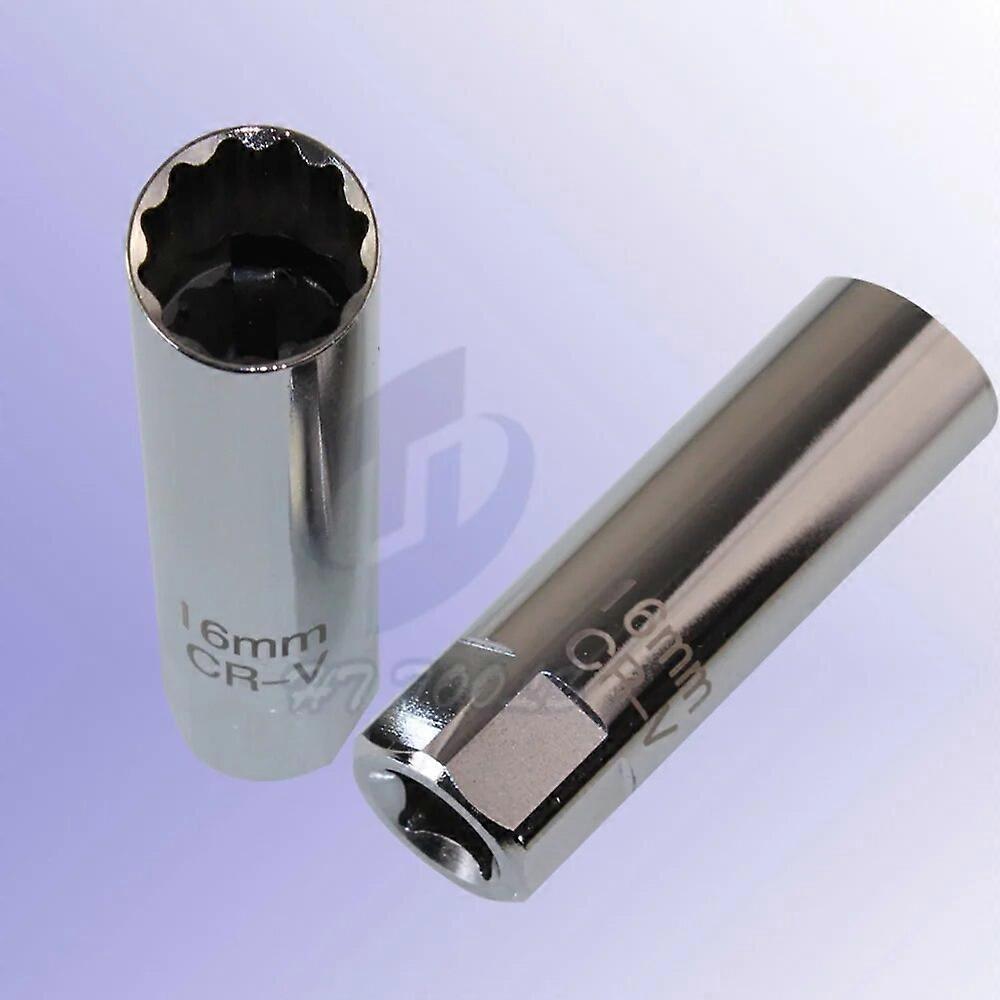 16mm Spark Plug Socket Thin Wall 3/8" Drive 12 PT Point 14mm For BMW MINI BENZ NISSAN No.27373