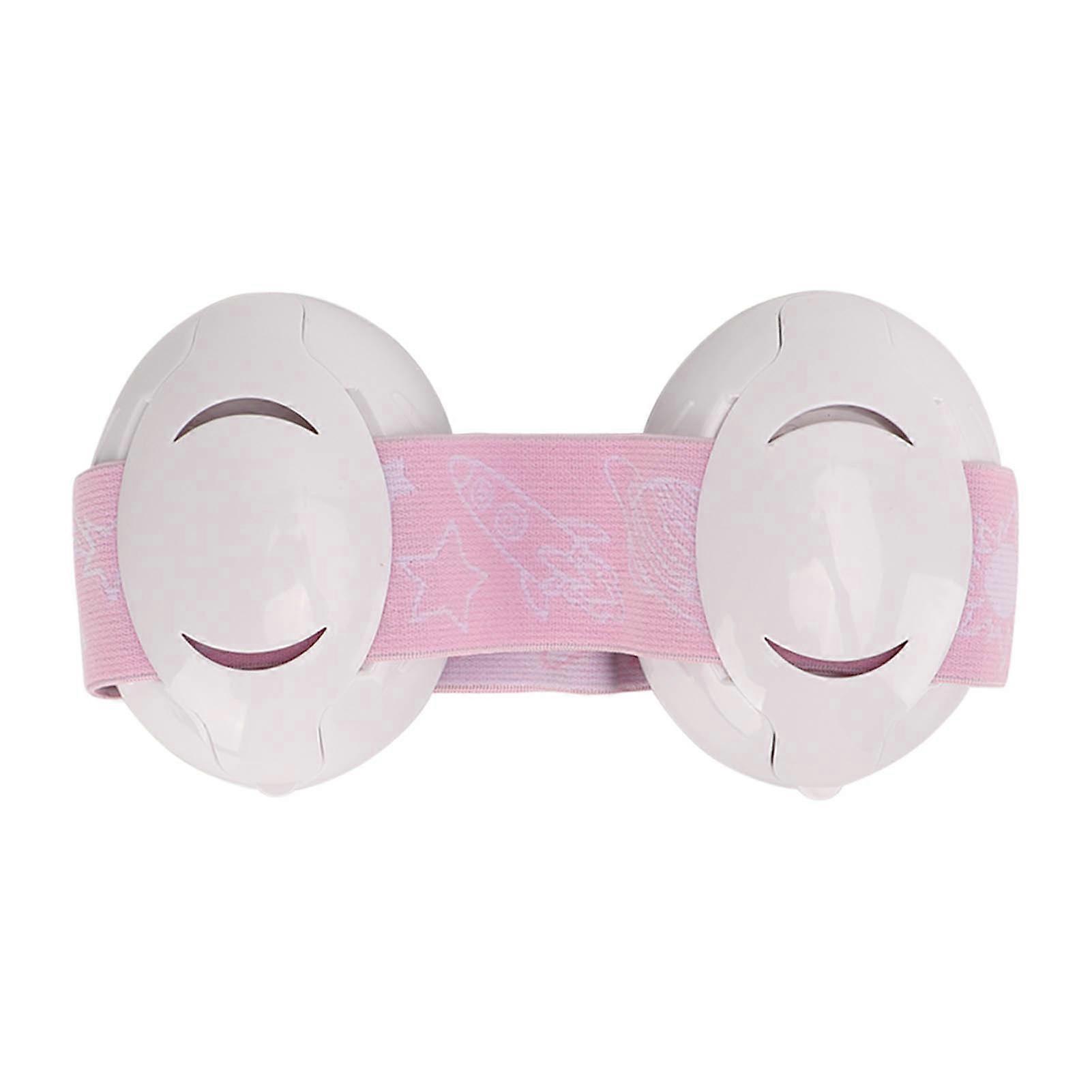 Baby Ear Muffs Noise Blocking Hearing Protection Infants Earmuffs with Elastic Headband for Sleep Travel Pink NO.4780