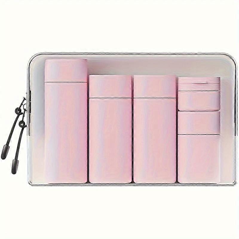 5Pcs Premium Travel Bottles Set - Leak-Proof, TSA-Approved, BPA-Free - Perfect for Shampoo, Conditioner & Lotion - Durable, Space-Saving, Reusable Toi