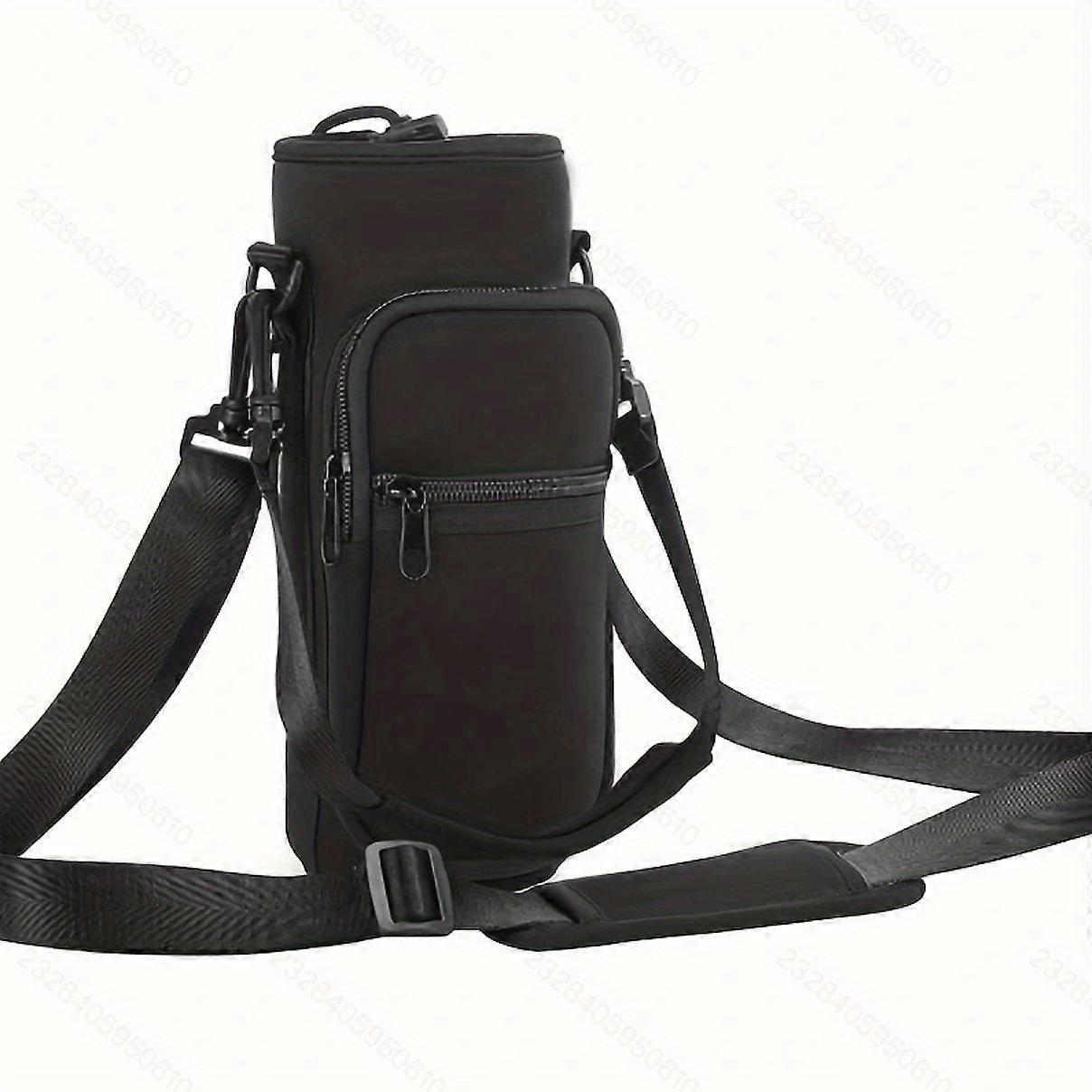 Adjustable Water Bottle Carrier Bag with Shoulder Strap - Convenient and Hands-Free Hydration on the Go