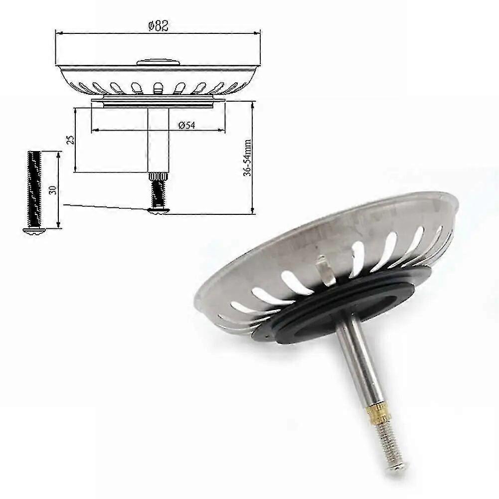 For-Blanco Sink Replacement 82mm Kitchen Sink Strainer Waste Plug Basin Drain Filter Bathroom Kitchen Sink Accessories