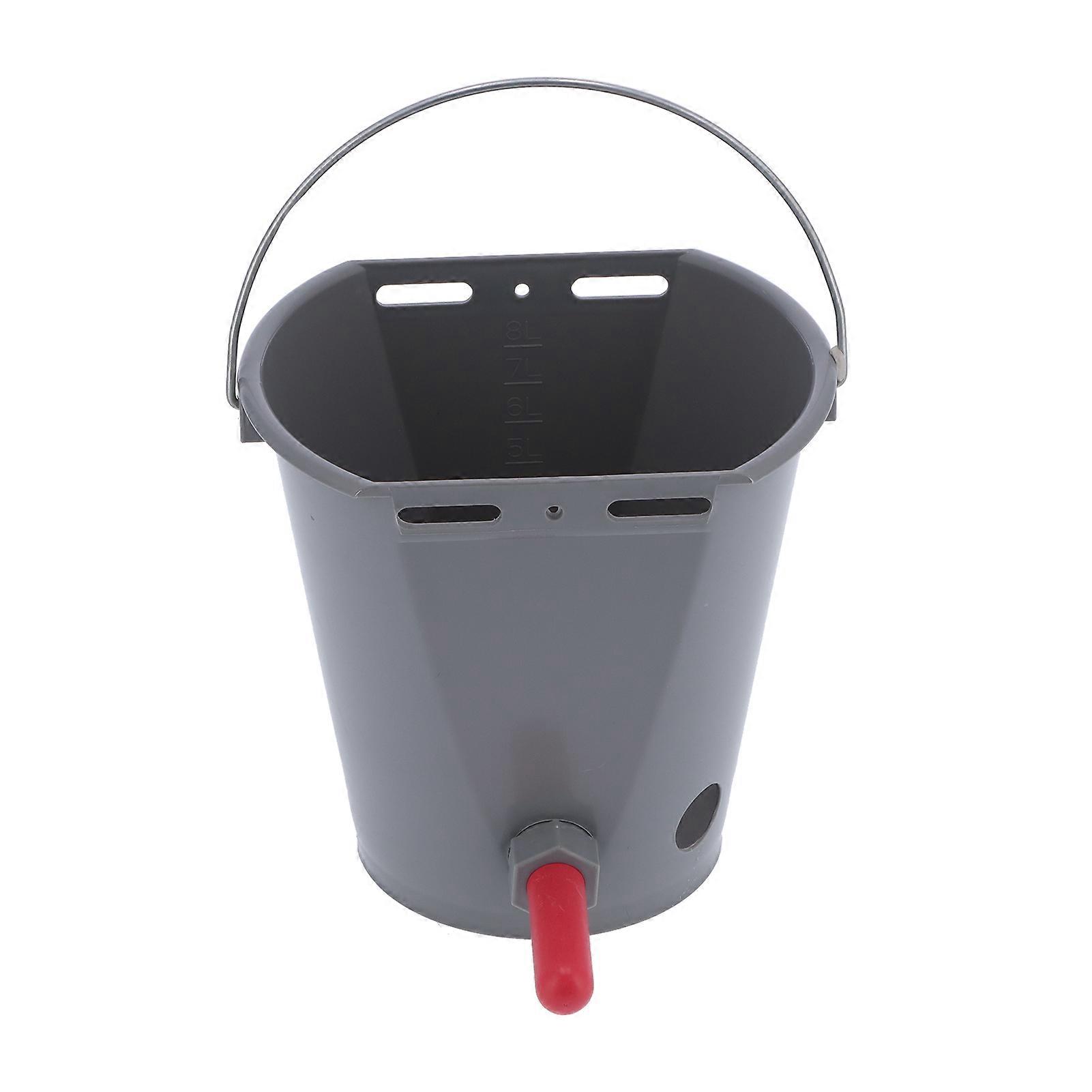 Mjölkfoderhink med 4 nipplar Backventiler för boskap Utfodringsutrustning av plast 8LFor kalv