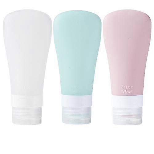 3 Silicone Bottles Empty Travel Bottle Capacity