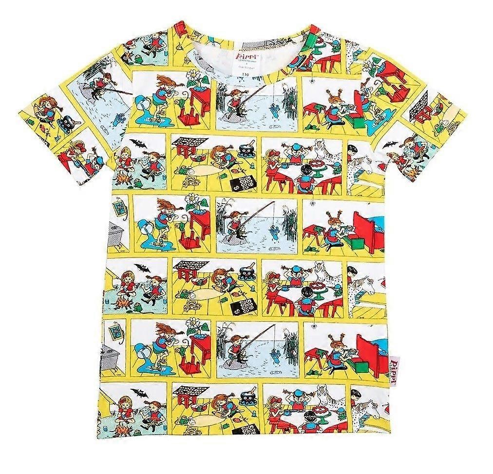 Pippi Langstrumpf Energetic T-Shirt, Gelb