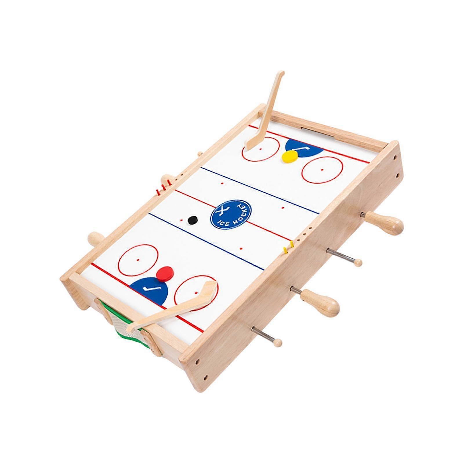 2 ב 1 משולב מיני כדורגל שולחן שולחן עם הוקי שקופיות עבור חברים בבית