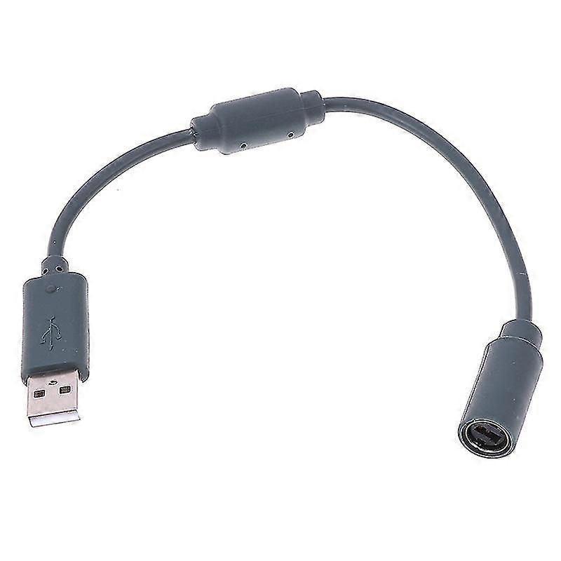 Wired controller USB breakaway adapter cable cord for xbox 360 Gray 23cm HFMQV