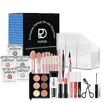 Face Makeup Set Lipgloss med strålende farger og glatt tekstur for en dyp og øyelook 16 ml