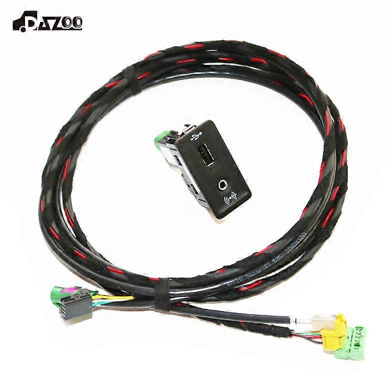 For Golf 7 MK7 CarPLAY USB AUX MDI MIB2 PRO AMI Install Plug Socket Switch Button Harness 5G0035222F  5G0 035 726E