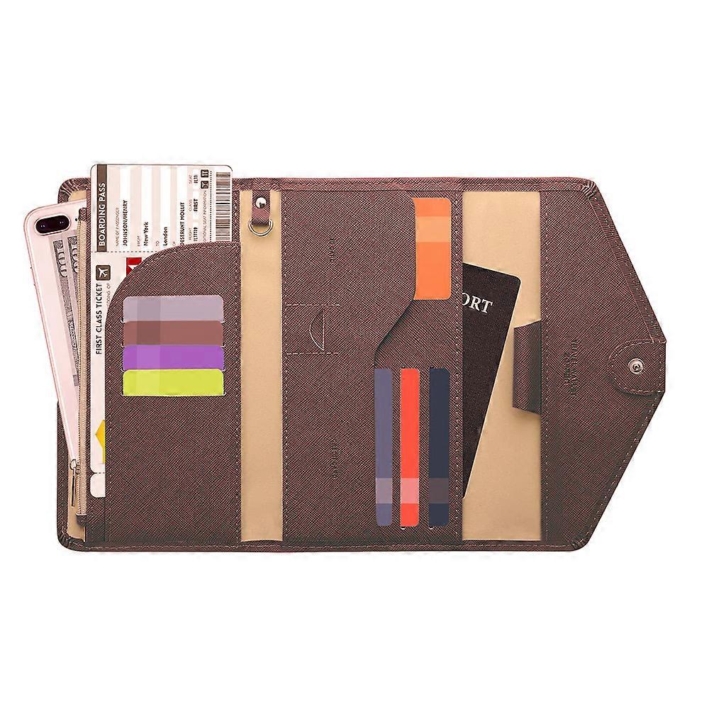 Secure Your Travel Essentials with Passport Holder Travel Wallet - RFID Block Multi-purpose Passport Cover