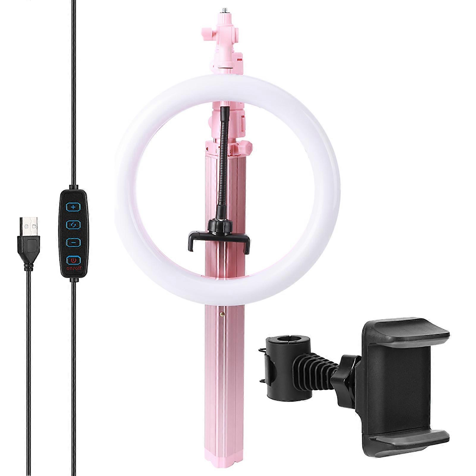 Ring Light Tripod Foldable Live Stream MultiFunction Camera Holder with LED Light