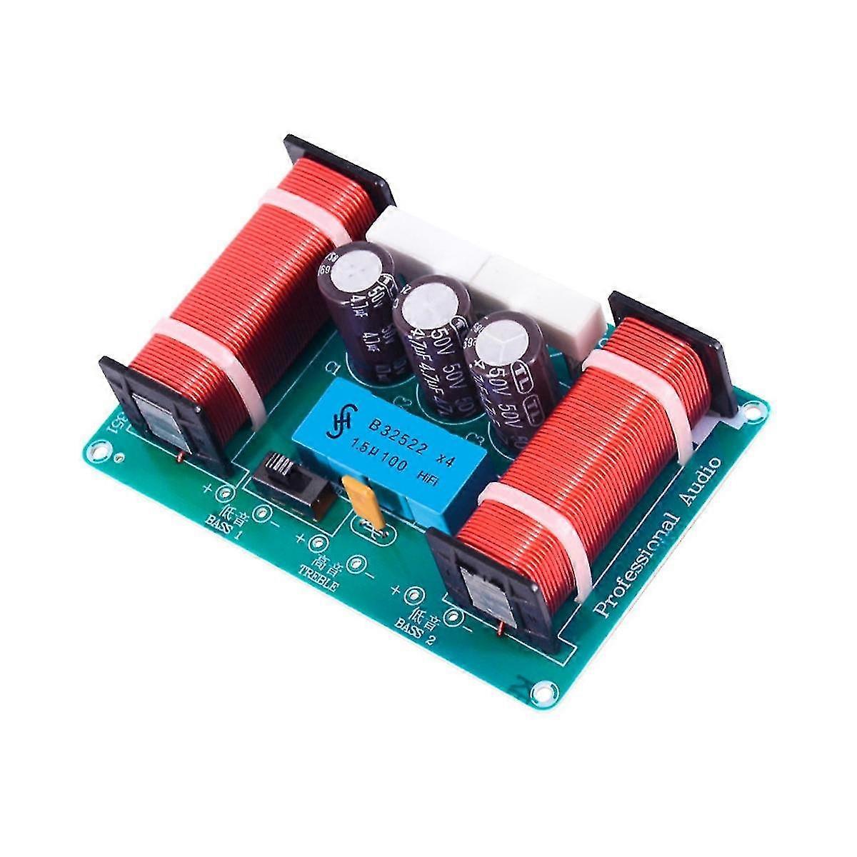 3 Way Audio Frequency Divider + Midrange + Bass Crossover Speakers Filter For Speaker Diy
