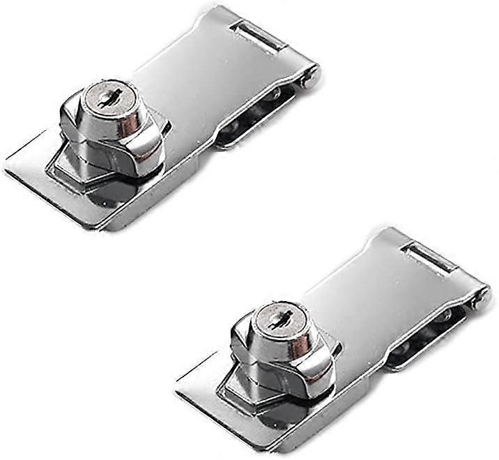 キャビネットや家具のドア用シルバーチェスト-安全留め金、80 x 32 mm