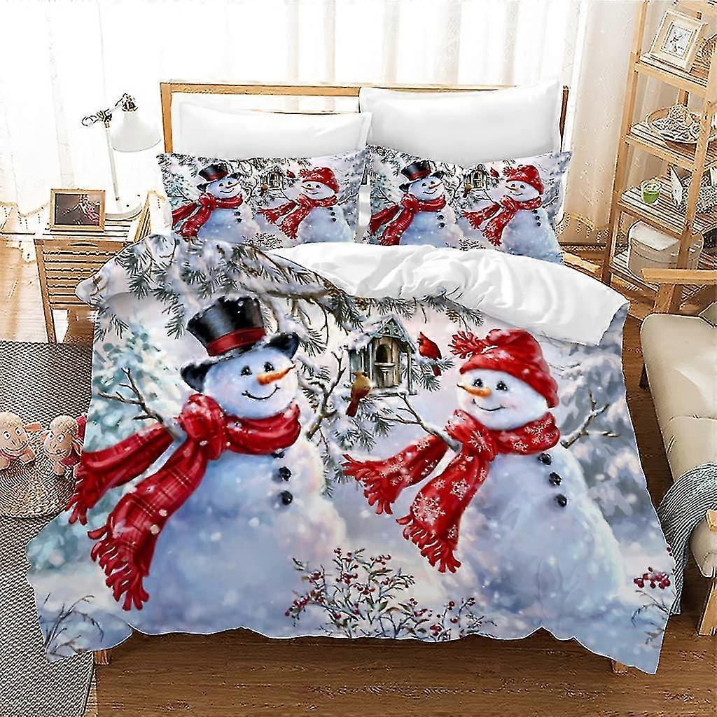 Tek Kişilik Nevresim Kış Noel Aşk Nevresim Takımı Çocuklar Ve Gençler İçin - 1 Nevresim Tek Kişilik 135x200 cm 2 Yastık Kılıflı 50x75cm