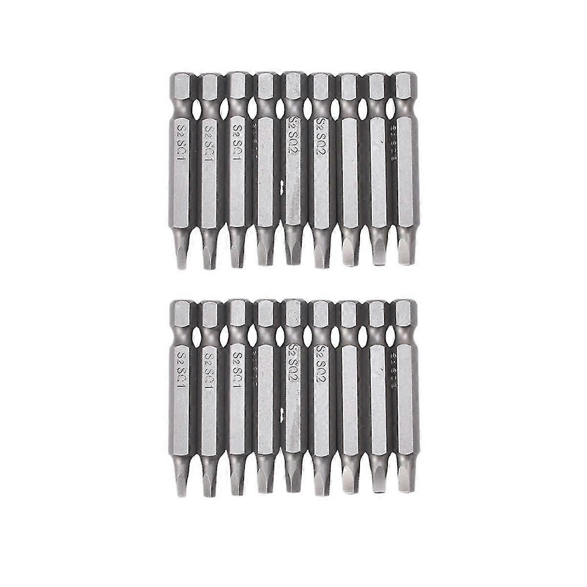 18pc Square Hex Wrench Drill Bits Set Screwdriver Bit Set,1.97inch Long Quick Release Shanks Magnet