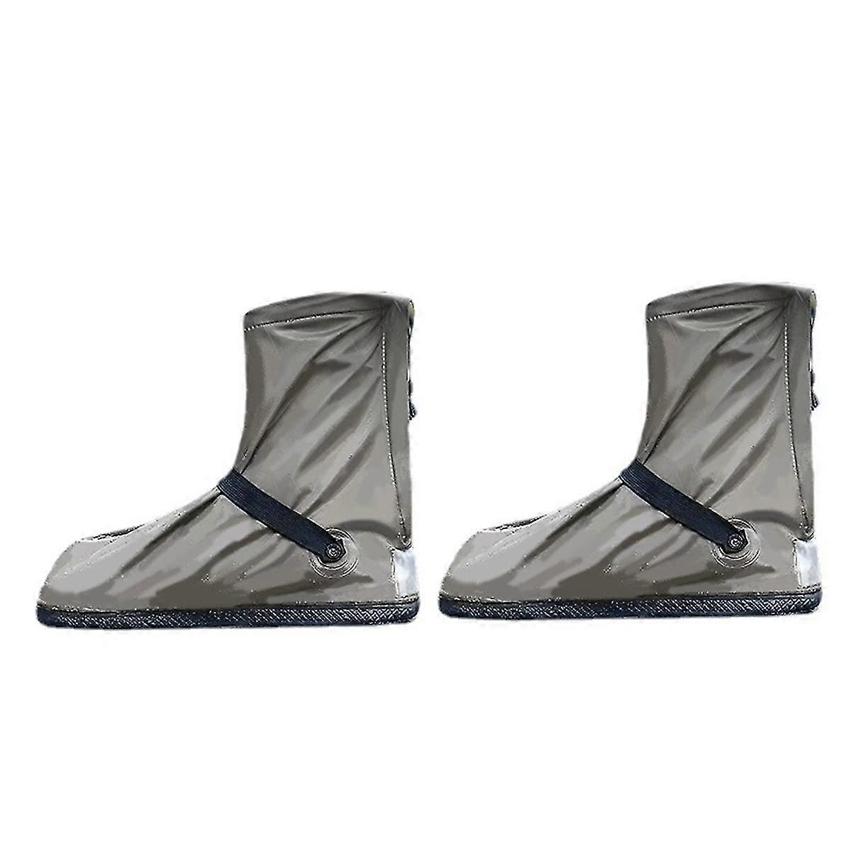 Couvre-chaussures de pluie imperméable et réutilisable unisexe moto vélo vélo bottes de pluie chaussures couvre chaussures imperméables couvrez, XL