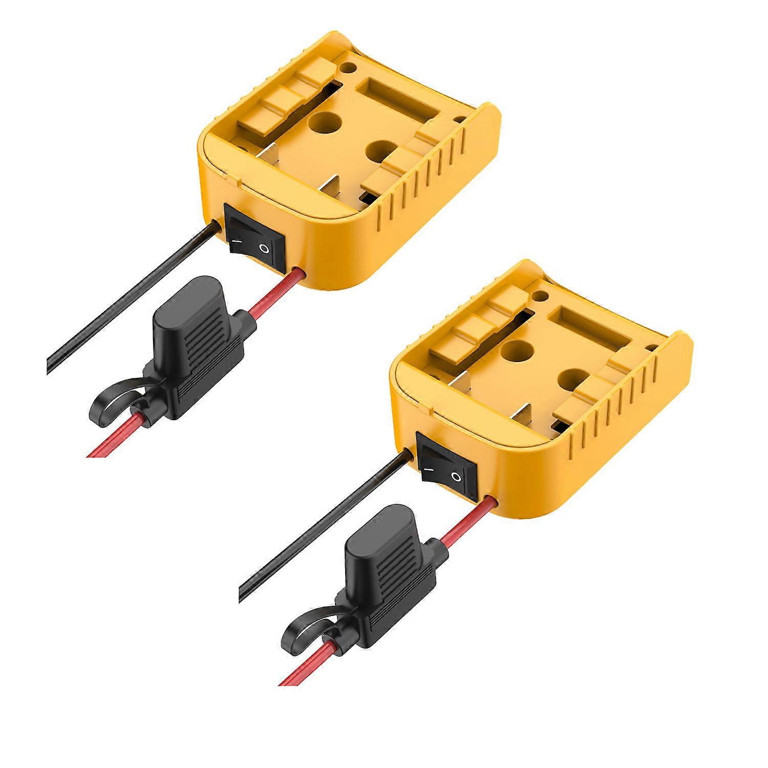 Adapter for 18V/20V Lithium Battery DIY Battery Adapter with ON/OFF Switch Fuse for DIY Rc Car Toys