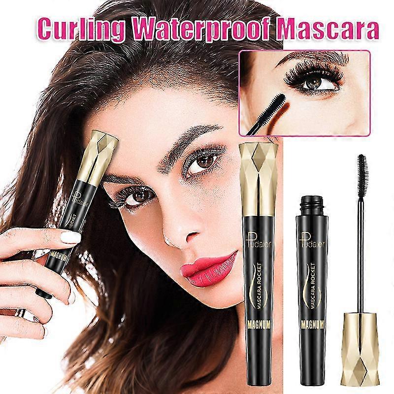 mascara thick waterproof long lasting and natural no smudging easy to push away safe and beautiful