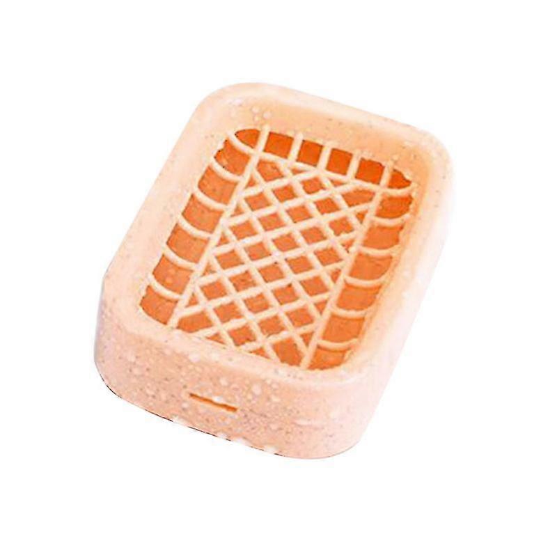 Creative Double Soap Holder Box Shape Soap Container Soap Dish Supplies Soap Drying Tools (Orange)