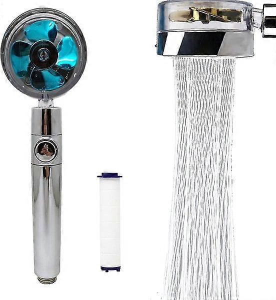 High-Pressure Water-Saving Shower Head with Filter and Pause