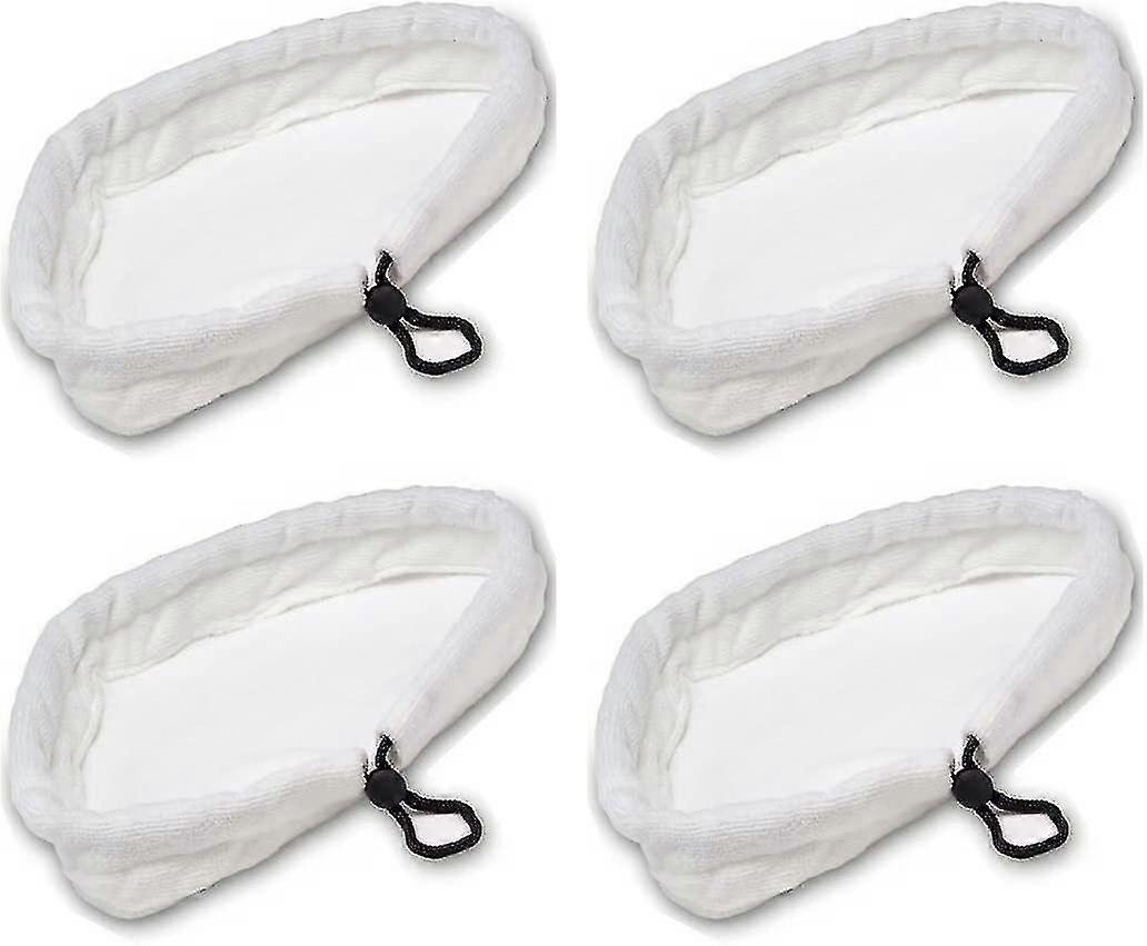 4pcs Home Clean Steam Mop Reusable Replacement Microfiber Cleaning Pads Washable Cloths