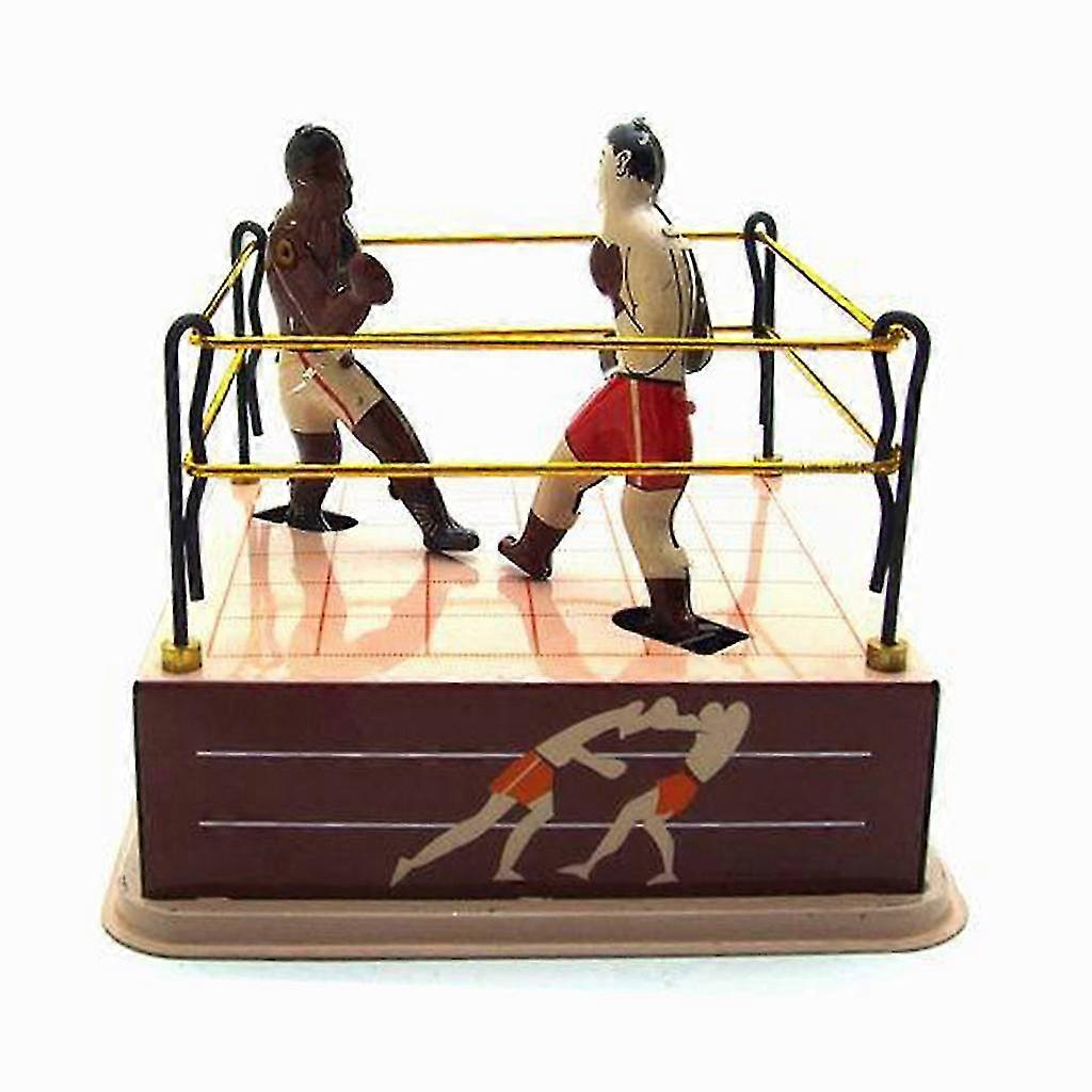 4.92 X 4.92 X 4.33" Abs Plush Boxing Ring Wrestling Boxers Clockwork